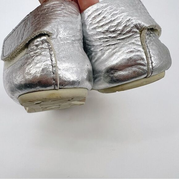 Pedro Garcia T-Strap Thong Sandal Silver 9.5 - Picture 3 of 9